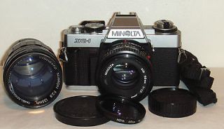 Minolta XG 1 35mm SLR Film Camera with extras