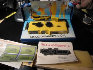 Retro UNUSED Minolta WEATHERMATIC A Waterproof Camera Vintage ORIGINAL 