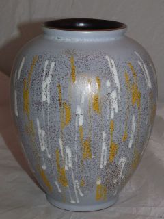 Mid Century Modern 1950s Carstens Tonnieshof Studio Pottery Vase Grey 
