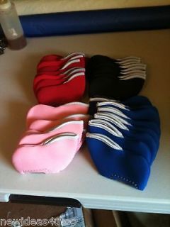Ten Neoprene Iron Head Covers (Golf Accessory)pink​, red, black or 
