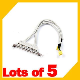   Motherboard USB 2.0 Header Bracket Extension Adapter Cable For PC
