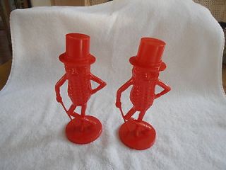 MR PEANUT BANKS   TWO RED BANKS   1960S