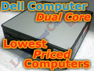 Dell Computer Optiplex GX620 Pentium Dual Core 2.8GHz 250 GB Windows 