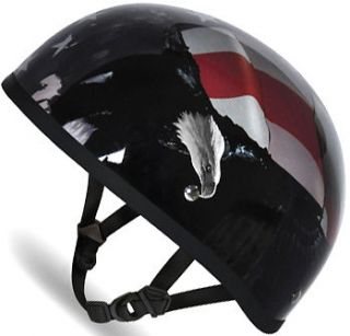   FREEDOM FLAG Daytona DOT Motorcycle Half Helmet LOW PROFILE D6FR