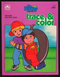 MY BUDDY A REAL PAL TRACE AND COLOR BOOK 1986   UNUSED