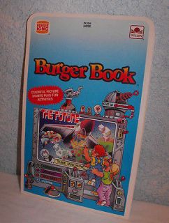 1985 Burger King Burger Book The Future Time Machine