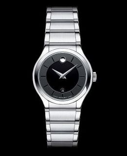 Movado Womens Swiss Quadro Stainless Steel Bracelet Watch 0606493