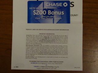 Chase $200 Coupon for New Chase Customers No Direct Dep Req Exp 1/7/13