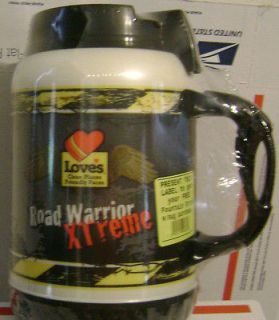 64 Ounce Insulated Drinking Mug Travel Cup Black Extreme Long Straw 