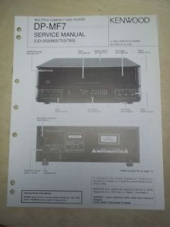 Kenwood Service Manual~DP MF7 CD Compact Disc Player~Original~Repair