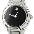 Movado Stainless Steel Black Dial Swiss Made Quartz Ladies Watch