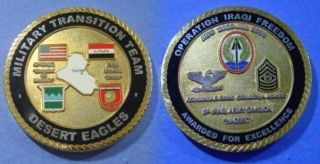 Military Transition Team Desert Eagles 80th DIV Coin