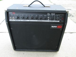 SUNN SL 160 1980s 60 watt guitar COMBO amplifier 1 12 USA
