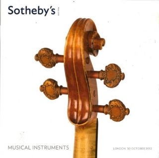 SOTHEBYS Violin Bows Musical Instruments Seraphin Vuillaume Auction 