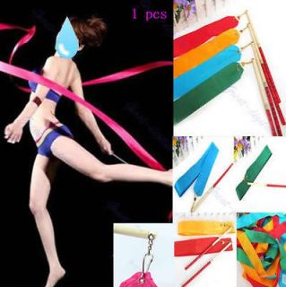 4M Gym Dance Ribbon Rhythmic Art Gymnastic Streamer Baton Twirling Rod 
