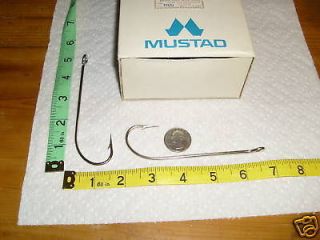 MUSTAD SQUID HOOKS SIZE 10/0 NICKEL PLATED 35 PCS EXTRA STRONG FREE 
