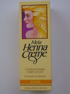LOT OF 4 BLONDE META HENNA CREME CONDITIONING HAIR DYE