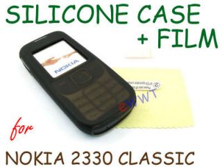  Soft Cover Case + LCD Film for Nokia 2330 Classic 2330C CQSC609