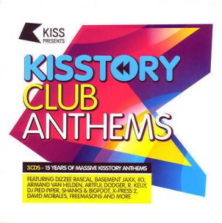 KISSTORY CLUB ANTHEMS 3 X CD SET DIZZEE RASCAL FREEMASONS ERIC PRYDZ 