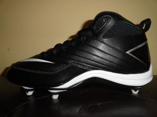Mens/Kids Nike Super Speed D Mid Football Cleats Size 6 Black/White 