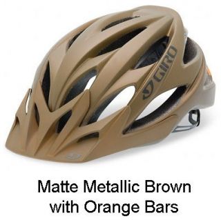   Helmet Xar Matte Metal Brown Orange Bars Bike Mountain Dirt New