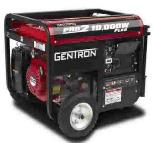 Gentron Gas Generator w/ Electric Start 10000 Watts w/black ipod 
