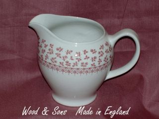   & Sons Dinnerware~ PROVENCE PINK PITCHER/JUG~Ne​w~Made in England