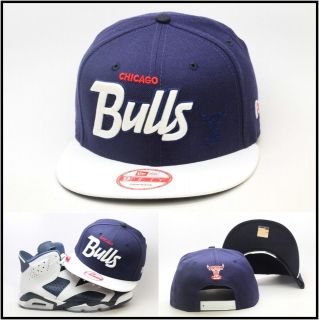 New Era Chicago Bulls Custom Snapback Hat For Air Jordan Retro 6 VI 