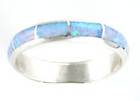 NATIVE AMERICAN ZUNI INDIAN JEWELRY STERLING SILVER BLUE OPAL LADIES 