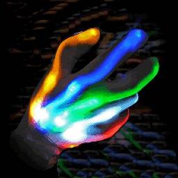 XBone LED Gloves Rave Burning Wear Man Light Show DJ Dead Mau5 
