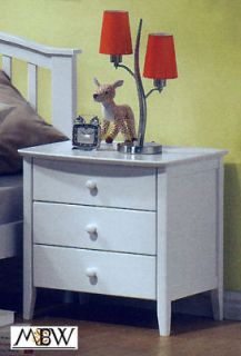 white bedside table in Nightstands