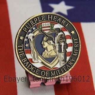 Badge of Military Purple Heart / Challenge Coin 477