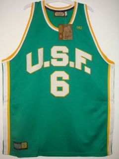 Throwback Boston Celtics Vintage USF Jersey Russell 6