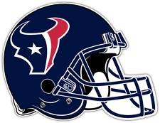   Texans NFL Football Helmet Bumper Notebook Window Sticker Decal 5X4