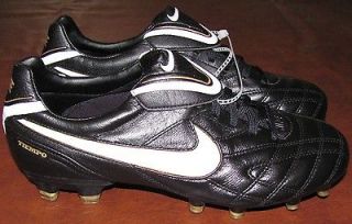 NEW Nike Tiempo Legend III Mens FG Soccer Shoes Cleats 7.5 Black 