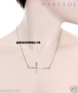 sideways cross necklace in Necklaces & Pendants
