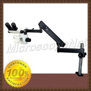 45X Zoom Stereo Microscope+Long Articulating Arm Clamp Stand+64LED 