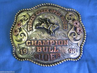 Clint Mortenson Custom Rodeo Trophy Belt Buckle CM12