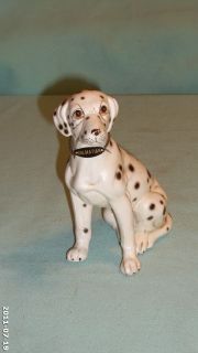 Vintage Realistic Porcelain Dalmatian Dog Figurine Brinns Pittsburgh 