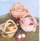 Cute BUNNY LAMB DUCK BASKET Applique Quilting Sewing Pattern