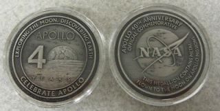 Rare Apollo Antique Silver Coin Flown To Moon On Apollo Collector 