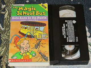 SCHOLASTIC THE MAGIC SCHOOL BUS ~GETS ANTS IN ITS PANTS~ VHS VIDEO 
