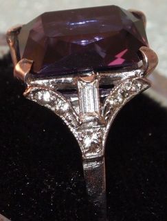 purple stone ring vintage