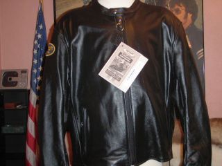 VANSON LEATHER MOTORCYCLE JACKET, DRIFTER, WITH ARMOR, NEW, STYLE # 