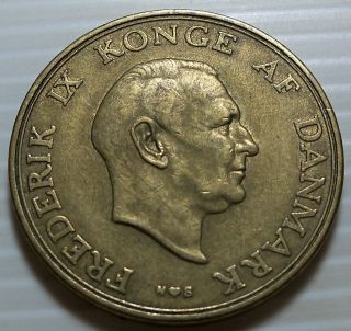 Denmark   1953 2 Kroner   KM838.1   Frederik IX