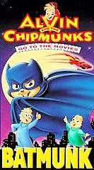Alvin and the Chipmunks Go to the Movies   Batmunk VHS, 1992