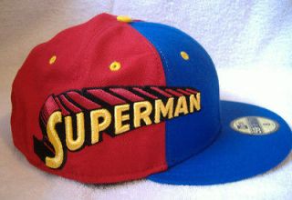 NEW ERA 59Fifty Superman size 8 Fitted Hat Comics Marvel