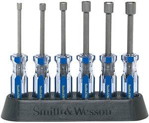 6PC SMITH & WESSON SAE HANDLE NUT DRIVER NUTDRIVER RUNNER SOCKET TOOL 