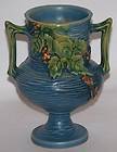 Roseville Pottery Bushberry Blue Vase 156 6