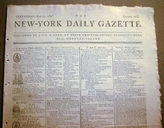 Original newspaper 1789 1797 from GEORGE WASHINGTON Presidential 